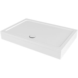 CERANO Sprchová vanička obdelníková Brio SMC/minerální kompozit strukturovaná bílá 120x90x4 + 2x čelní panel + nožičky CER-288728 obraz