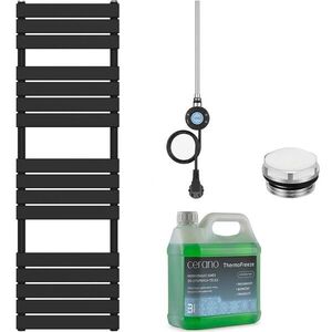 CERANO Koupelnový elektrický radiátorový set Claude WIFI 600W černá matná 1600x500 mm CER-680555 obraz