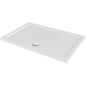 CERANO Sprchová vanička obdelníková Brio SMC/minerální kompozit strukturovaná bílá 100x80x4 CER-679503 obraz