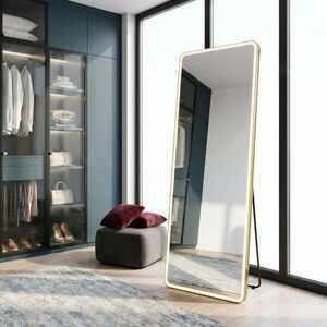 REA Zrcadlo LED Classico 60x170cm Brush Gold HOM-07058 obraz