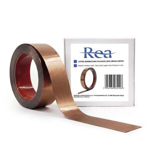 REA Samolepicí dekorativní lišta P14454CB 3, 8cm Brush Copper HOM-09987 obraz