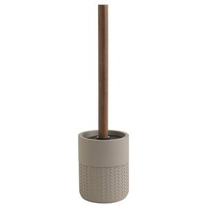 Gedy THEA WC štětka na postavení, šedá/tmavý bambus TH3383 obraz