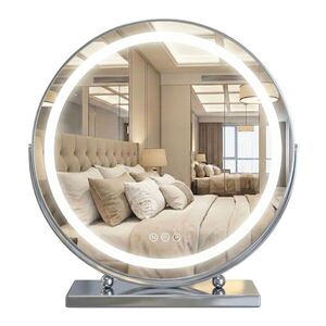 REA Zrcadlo LED MAKE-UP Chrome 50 cm HOM-10910 obraz