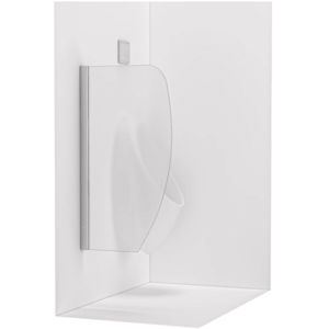 CERANO Pisoárová dělící stěna Vetra 6 mm chrom, mléčné sklo 40x80 CER-674941 obraz