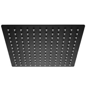 REA Čtvercová hlavová sprcha JS-P015B 30cm Black REA-P0613 obraz