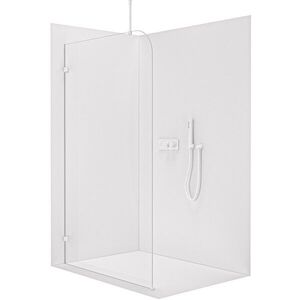 CERANO Sprchová zástěna Walk-in Orbis Top Round L/P 8 mm kulatá vzpěra bílá matná, transparentní sklo 120x200 CER-682570 obraz