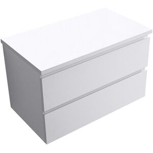CERANO Koupelnová skříňka Carole bílá matná + deska pod umyvadlo Navira Pro 36 mm 100x51, 6x46 CER-668261 obraz