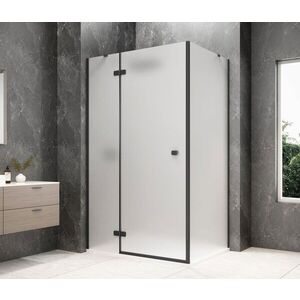 POLYSAN GLOBE BLACK obdélníkový sprchový kout 1200x900, matné sklo, levé GB1012-3315MLB obraz