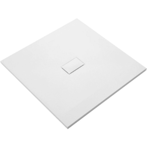 CERANO Sprchová vanička čtvercová FlexiCut SMC/minerální kompozit upravitelná bílá matná 100x100x3 CER-666055 obraz