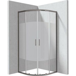 DEANTE Funkia Evo čtvrtkruhový sprchový kout, 80x80 cm – vzor pruh KYP_DE88P obraz
