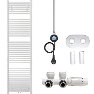 CERANO Koupelnový radiátorový set Lincoln kombinované vytápění, wifi tyč středové připojení 50 mm 300W bílá lesklá 1800x500 mm CER-663400 obraz