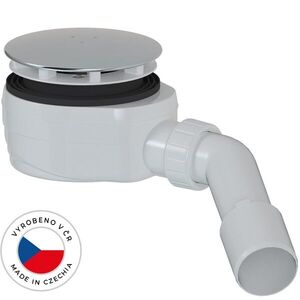 CERANO Sifon sprchové vaničky nízký 90mm DN40/50 krytka nerez CER-676663 obraz