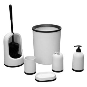 RIDDER PLAIN koupelnový set 6 ks doplňků na postavení, bílá 2018901 obraz