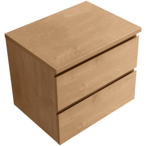 CERANO Koupelnová skříňka Carole dub medový + deska pod umyvadlo Navira Pro 36 mm 60x51, 6x46 CER-668315 obraz
