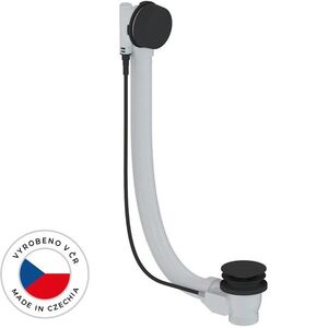 CERANO Vanová souprava ovládaná bovdenem 6/4“ zátka 72mm bez sifonu černá matná 60 CER-676681 obraz