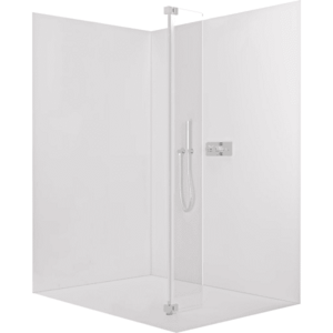 CERANO Přídavný otočný panel ke sprchové zástěně Onyx 8 mm chrom, transparentní sklo 30x200 CER-537346 obraz