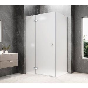 POLYSAN GLOBE CHROME obdélníkový sprchový kout 1100x1000, matné sklo, levé GB1011-3415MLC obraz