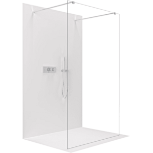 CERANO Sprchová zástěna Walk-in Onyx Duo L/P 8 mm hranatá vzpěra chrom, transparentní sklo 60x200 CER-8050BD2041 obraz