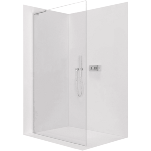 CERANO Sprchová zástěna Walk-in Onyx L-levá vzpěra 10 mm chrom, transparentní sklo 150x200 CER-8050BD74476 obraz