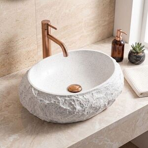 REA Umyvadlo na desku Mika Light Grey REA-U3223 obraz