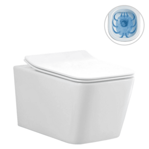 CERANO WC závěsné Forte, Rimless bezokrajové splachování + Slim/SoftClose sedátko bílá lesklá 51x36 CER-538747 obraz