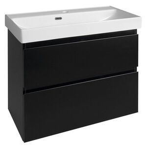 AQUALINE ALTAIR umyvadlová skříňka 76x60x37cm, černá mat AI688 obraz