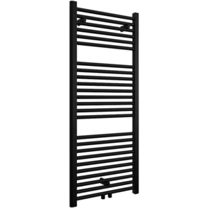 CERANO Koupelnový radiátor Lincoln středové připojení 50mm/boční 366W černá matná 1200x500 mm CER-429541 obraz