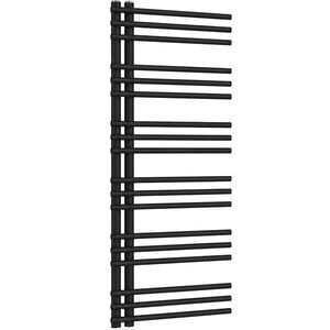 CERANO Koupelnový radiátor Burke L/P asymetrické připojení 50mm 562W černá matná 1200x500 mm CER-429634 obraz