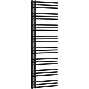 CERANO Koupelnový radiátor Burke L/P asymetrické připojení 50mm 750W černá matná 1600x500 mm CER-429640 obraz
