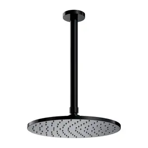 OMNIRES SLIMLINE dešťová hlavice se stropním ramenem, černý polomat WSSET1BL obraz