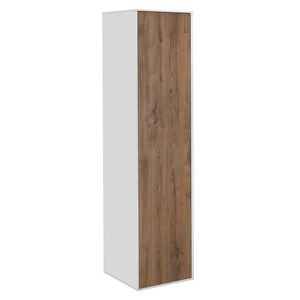 AQUALINE ZANYA vysoká skříňka 35x140x30cm, bílá mat/dub emporio ZA140 obraz