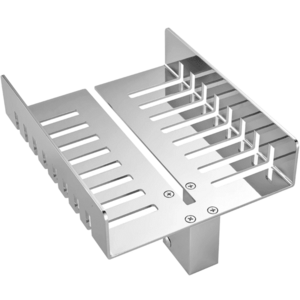 CERANO Walk-in polička s drážkami na sklo sprchového koutu 6-10 mm chrom 25x11, 7 CER-664621 obraz