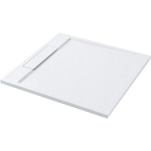 CERANO Sprchová vanička čtvercová Loro litý mramor bílá matná 100x100x3, 5 CER-437090 obraz