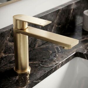 REA Umyvadlová baterie Hunter Brush Gold Low REA-B6691 obraz
