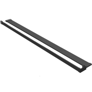 CERANO Polička/držák na ručníky pro sprchovou zástěnu Walk-In 8-10 mm černá matná 30 až 160 CER-440144 obraz
