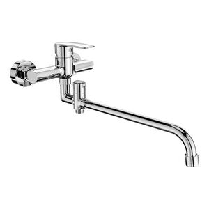 Mereo Nástěnná baterie do byt. jádra, Pego, 150 mm, s trubkovým ramínkem ø 18 mm 330 mm, bez přísluš. CB60205P obraz