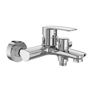 Mereo Vanová nástěnná baterie, Pego, 150 mm, s keramickým přepínačem, bez příslušenství, chrom CB90104P obraz
