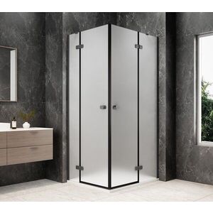 POLYSAN GLOBE GUN METAL obdélníkový sprchový kout 1000x800, rohový vstup, matné sklo GB5080MGM obraz
