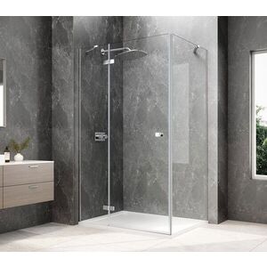 POLYSAN GLOBE CHROME obdélníkový sprchový kout 1100x900, čiré sklo, levé GB1011-3315LC obraz