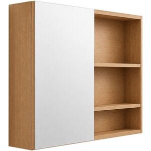 CERANO Koupelnová zrcadlová skříňka Orea dub medový 60x65x15 CER-661930 obraz