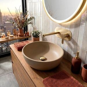 REA Podomítková umyvadlová baterie Arcos Brush Gold REA-B6977 obraz