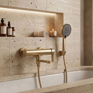 REA Vanová baterie Arcos Brushed Gold REA-B6982 obraz