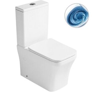 CERANO WC kombi Hugo, Vortex vírové splachování + Slim/SoftClose sedátko spodní/zadní odpad bílá lesklá 62x37, 5 CER-680358 obraz