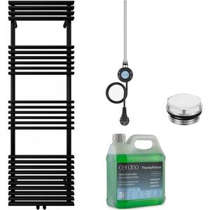 CERANO Koupelnový elektrický radiátorový set Luigi WIFI 600W černá matná 1600x500 mm CER-978847 obraz