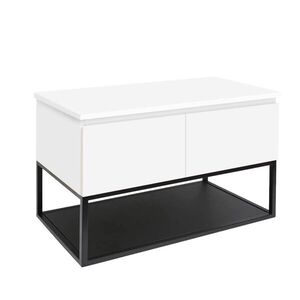 Koupelnová skříňka s krycí deskou SAT B-Way 119x57x45 cm bílá lesk BWAY120WDESK BWAY120WDESK obraz
