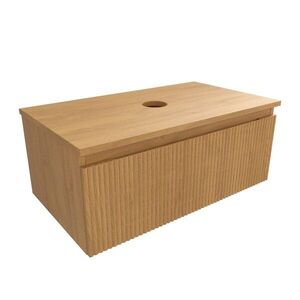 Koupelnová skříňka s krycí deskou SAT Evolution 78x30x44, 5 cm dub medový mat SATEVO80DMD SATEVO80DMD obraz