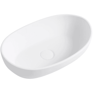 CERANO Umyvadlo z litého mramoru Persea na desku bílá matná 50x32 CER-WB23 obraz