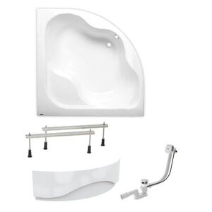 Rohová vana Laguna Samanta Plus 140x140 cm akrylát levá i pravá SIKOSM1400APNP SIKOSM1400APNP obraz
