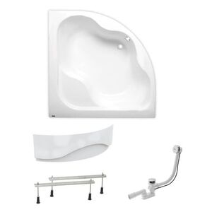 Rohová vana Laguna Syntia Plus 150x150 cm akrylát levá i pravá SIKOSY1500ANP SIKOSY1500ANP obraz