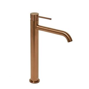 Vysoká umyvadlová baterie SAT Aurum bez výpusti broušená rose gold SATBAUR285BRG SATBAUR285BRG obraz